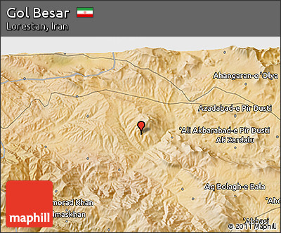 Satellite 3D Map of Gol Besar