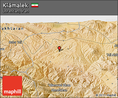 Satellite 3D Map of Kīāmalek