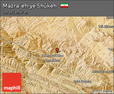 Satellite 3D Map of Mazra`eh-ye Shūkeh