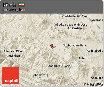 Shaded Relief 3D Map of Rīseh