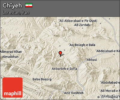 Shaded Relief 3D Map of Chīyeh