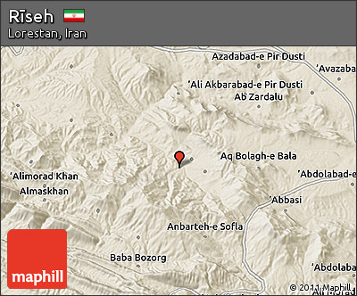 Shaded Relief 3D Map of Rīseh