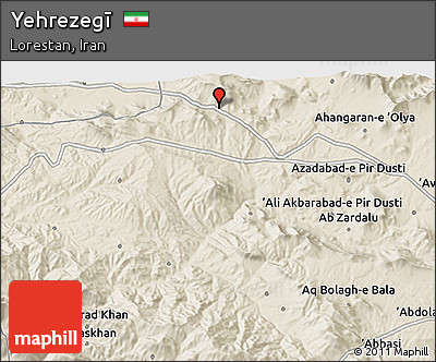 Shaded Relief 3D Map of Yehrezegī