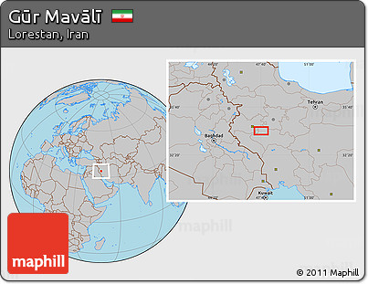 Gray Location Map of Gūr Mavālī