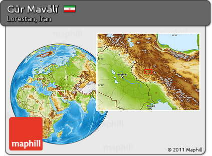 Physical Location Map of Gūr Mavālī