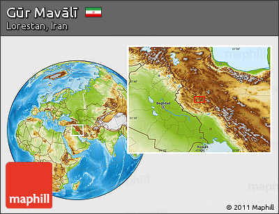 Physical Location Map of Gūr Mavālī
