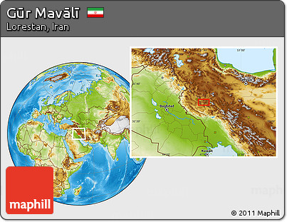 Physical Location Map of Gūr Mavālī