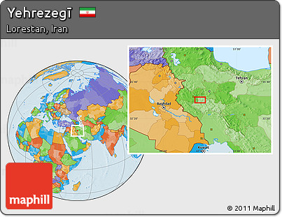 Political Location Map of Yehrezegī