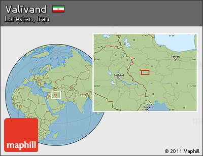 Savanna Style Location Map of Valīvand