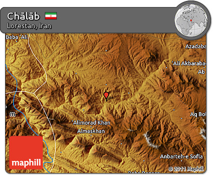 Physical Map of Chālāb
