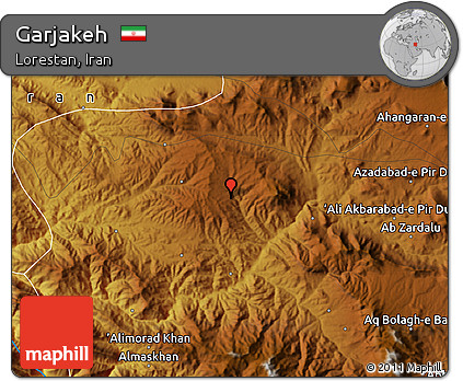 Physical Map of Garjakeh