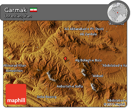 Physical Map of Garmak
