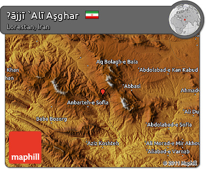 Physical Map of Ḩājjī `Alī Aşghar