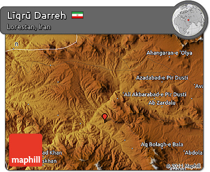 Physical Map of Līqrū Darreh