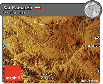Physical Map of Sar Kamareh
