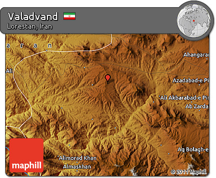 Physical Map of Valadvand