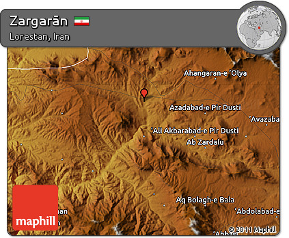 Physical Map of Zargarān