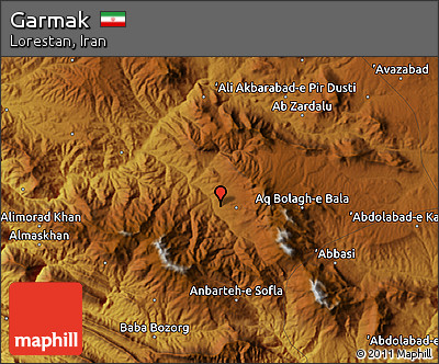 Physical Map of Garmak