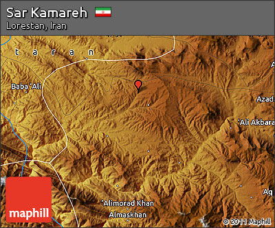 Physical Map of Sar Kamareh