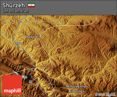 Physical Map of Shūrzeh