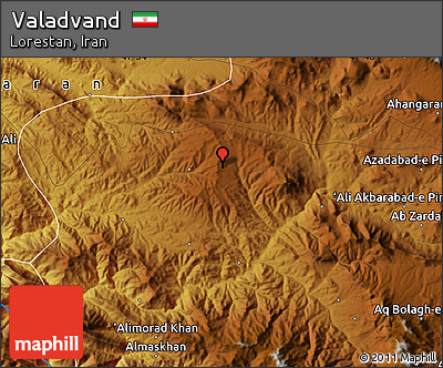 Physical Map of Valadvand