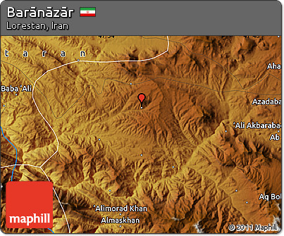 Physical Map of Barānāzār