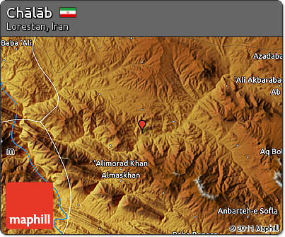Physical Map of Chālāb