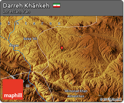 Physical Map of Darreh Khānkeh