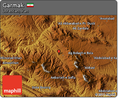 Physical Map of Garmak