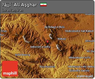Physical Map of Ḩājjī `Alī Aşghar