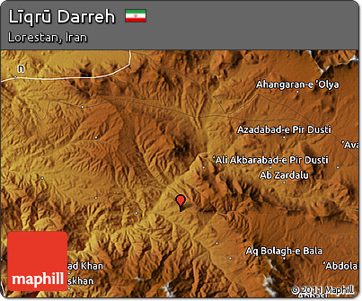 Physical Map of Līqrū Darreh
