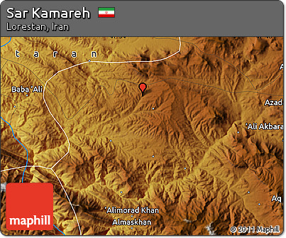 Physical Map of Sar Kamareh