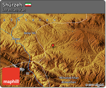 Physical Map of Shūrzeh