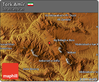 Physical Map of Tork Amīr