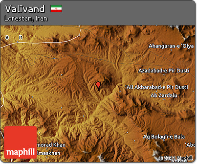 Physical Map of Valīvand