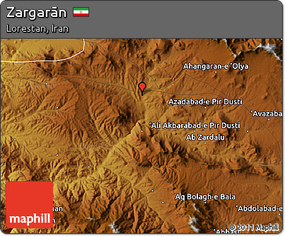 Physical Map of Zargarān