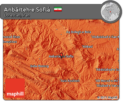Political Map of Anbārteh-e Soflá