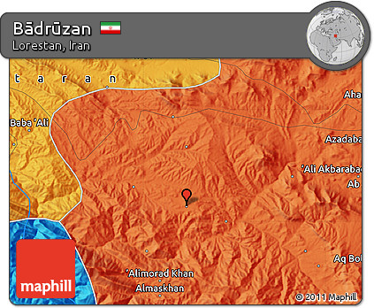 Political Map of Bādrūzan
