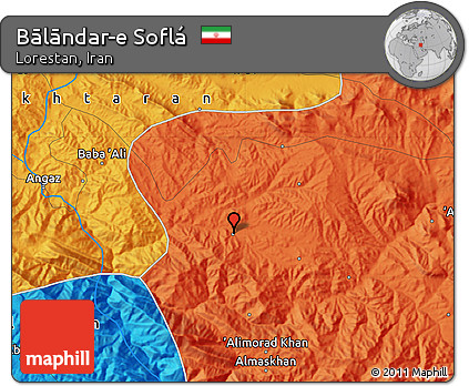 Political Map of Bālāndar-e Soflá