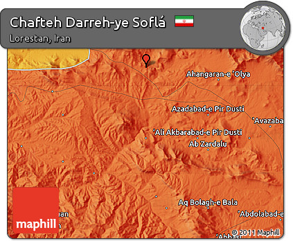 Political Map of Chafteh Darreh-ye Soflá