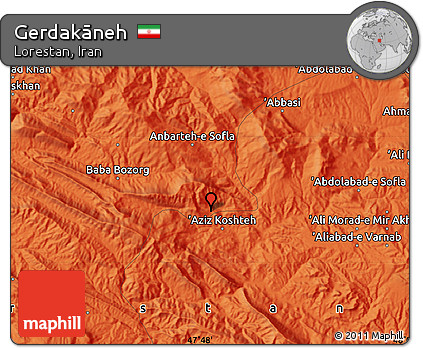 Political Map of Gerdakāneh