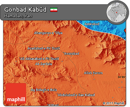 Political Map of Gonbad Kabūd