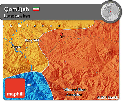 Political Map of Qomlījeh