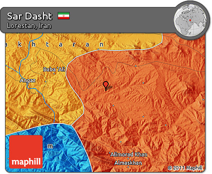 Political Map of Sar Dasht
