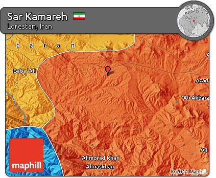 Political Map of Sar Kamareh