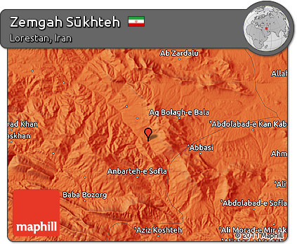 Political Map of Zemgah Sūkhteh