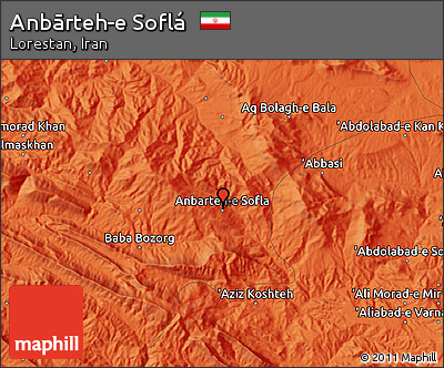Political Map of Anbārteh-e Soflá