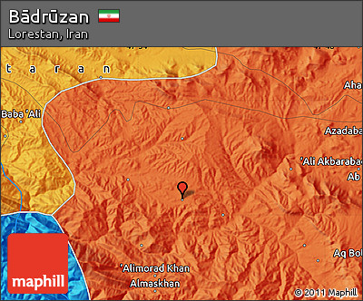 Political Map of Bādrūzan