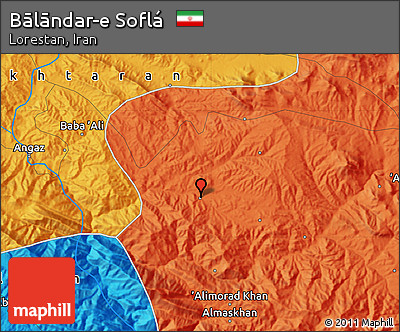 Political Map of Bālāndar-e Soflá