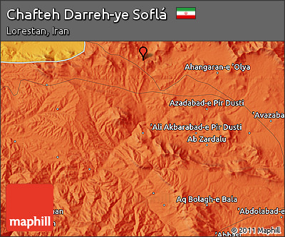 Political Map of Chafteh Darreh-ye Soflá